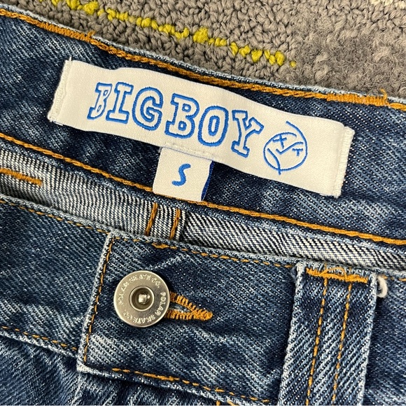 Polar Skate Co. Big Boy Jeans Size Small 32x28 Baggy Blue Skater Y2K Grunge - Picture 5 of 15